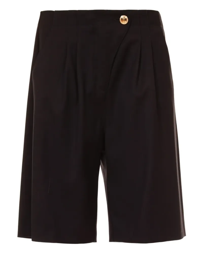 Just Cavalli Shorts mit Falten - Schwarz Schwarz
