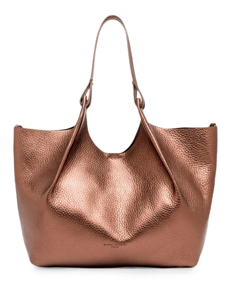 Gianni Chiarini large Dua leather shoulder bag - Braun Braun