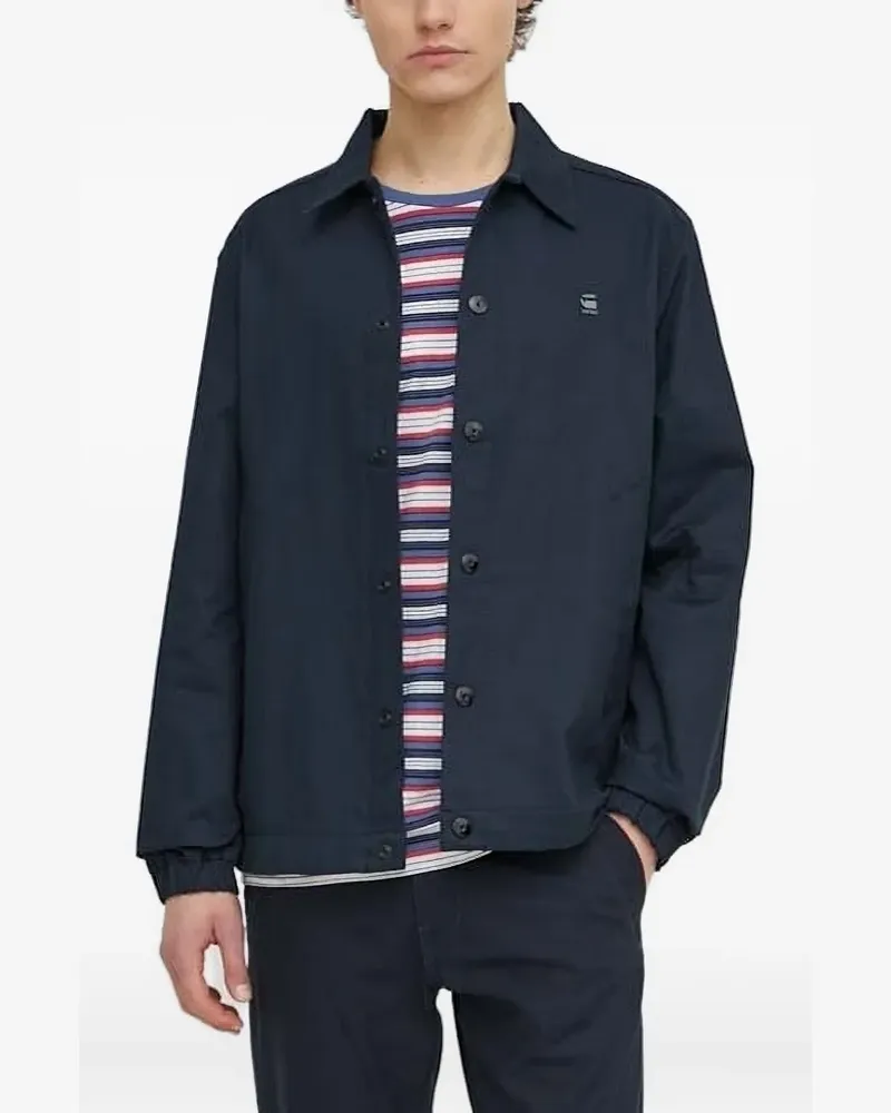 G-STAR RAW Hemdjacke mit Knopfverschluss - Blau Blau