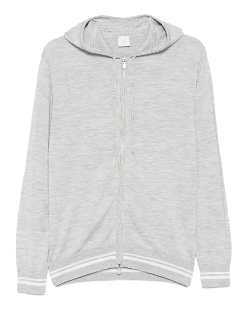 Eleventy Kapuzenjacke mit Reißverschluss - Grau Grau