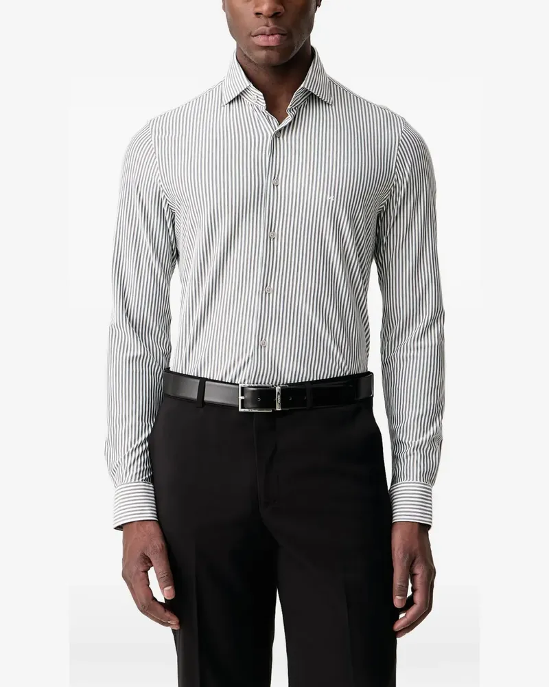 Michael Kors vertical-stripe shirt - Weiß Weiß