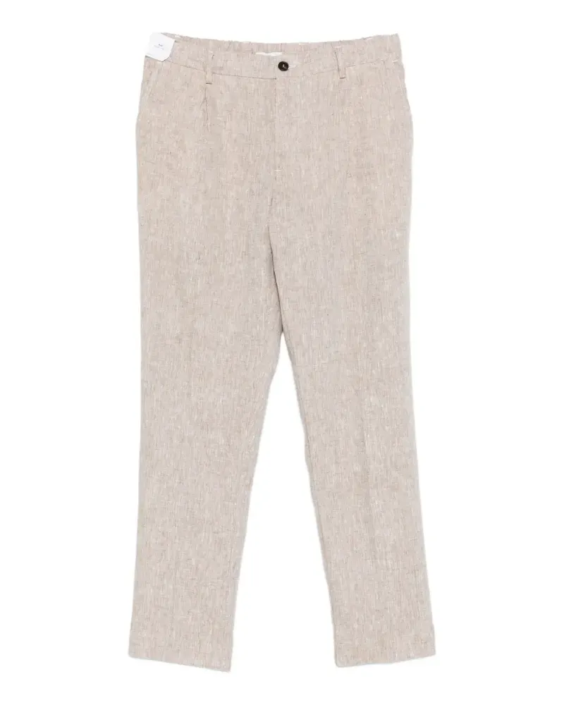Entre Amis pleated-detail trousers - Nude Nude