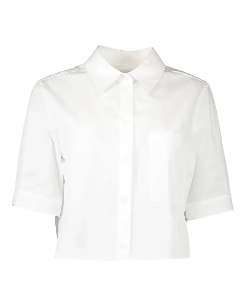 TWP Short Lived pocket cropped shirt - Weiß Weiß