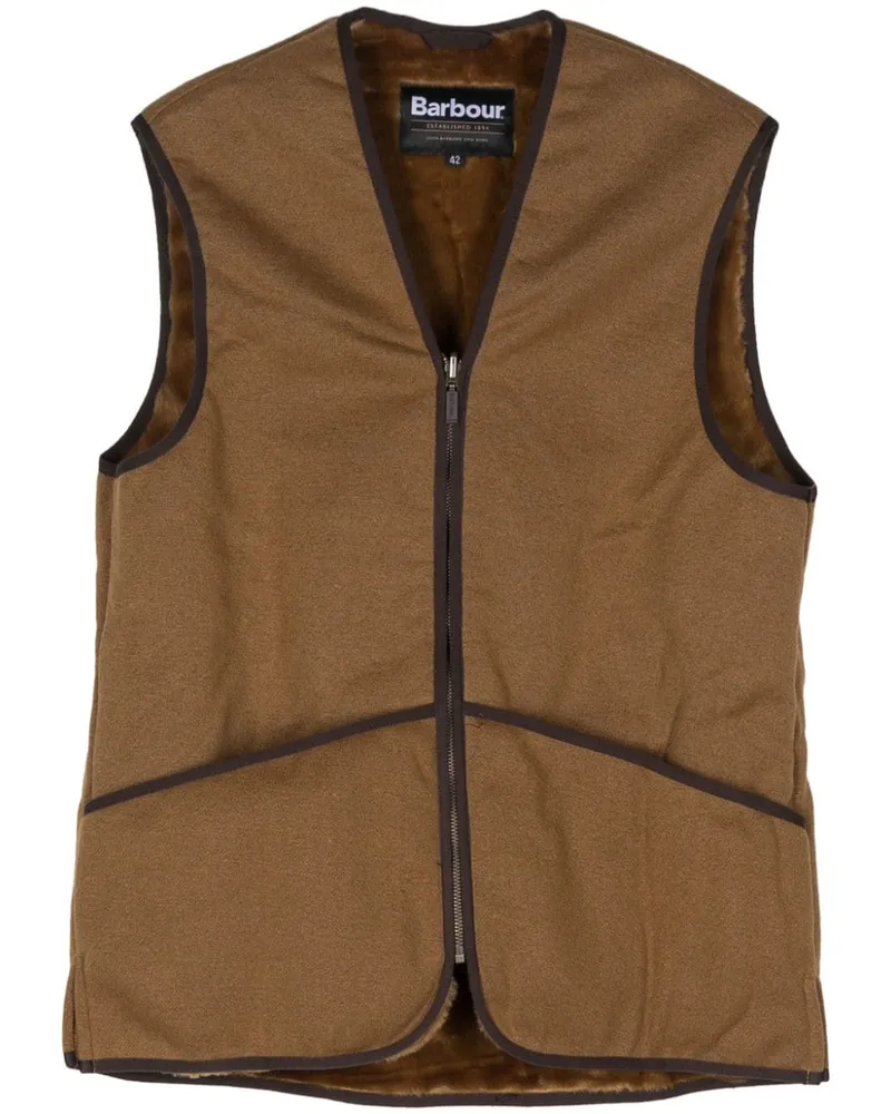 Barbour Weste mit Kontrastdetails - Braun Braun