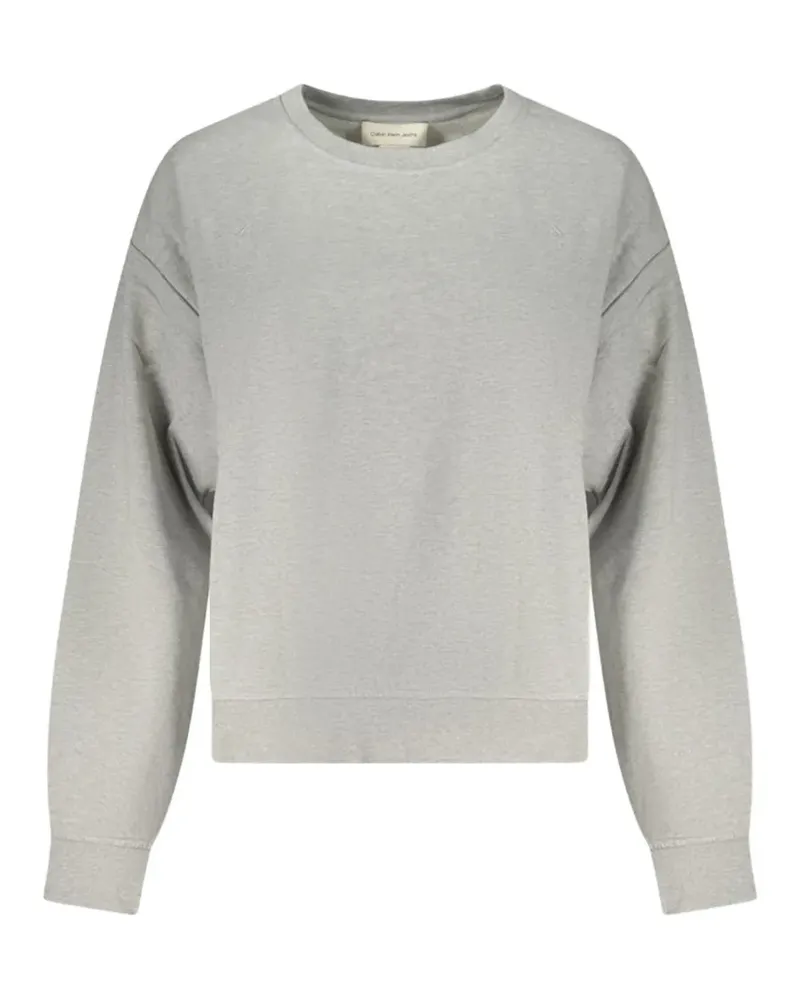 Calvin Klein Relaxed Monogram Fleece Sweatshirt - Grau Grau