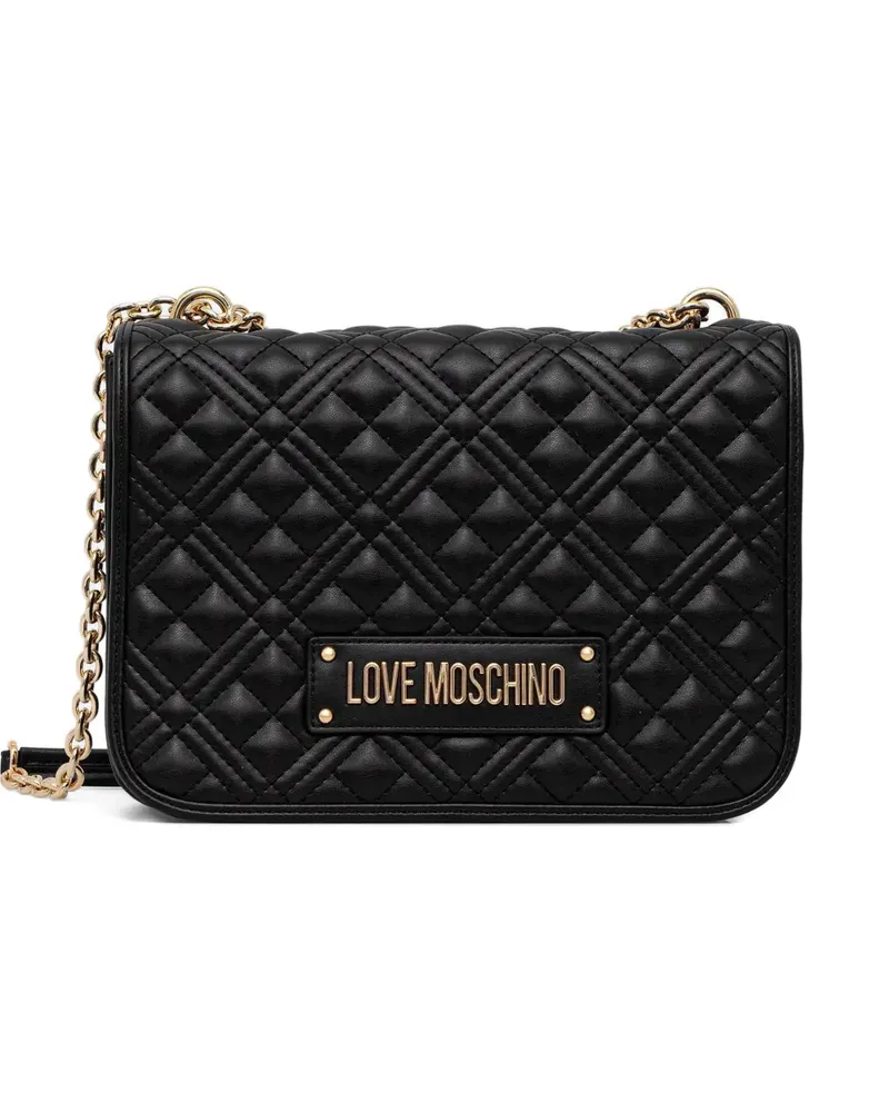 Moschino quilted-design shoulder bag - Schwarz Schwarz