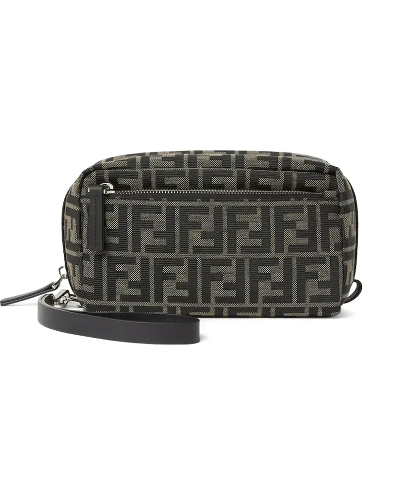 Fendi Kulturbeutel aus Logo-Jacquard - Braun Braun
