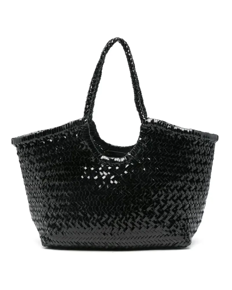 Dragon Diffusion Handtasche mit geflochtenen Riemen - Schwarz Schwarz