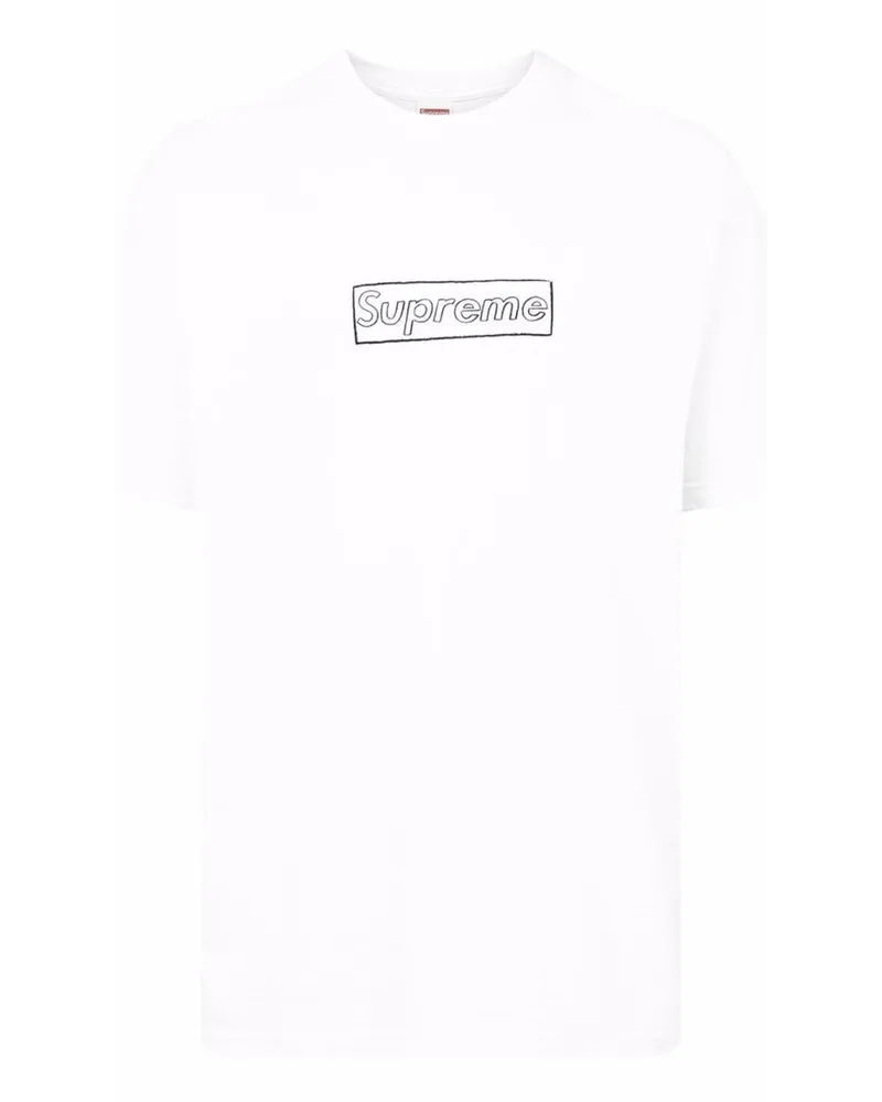 Supreme Being x KAWS T-Shirt mit Logo Weiß