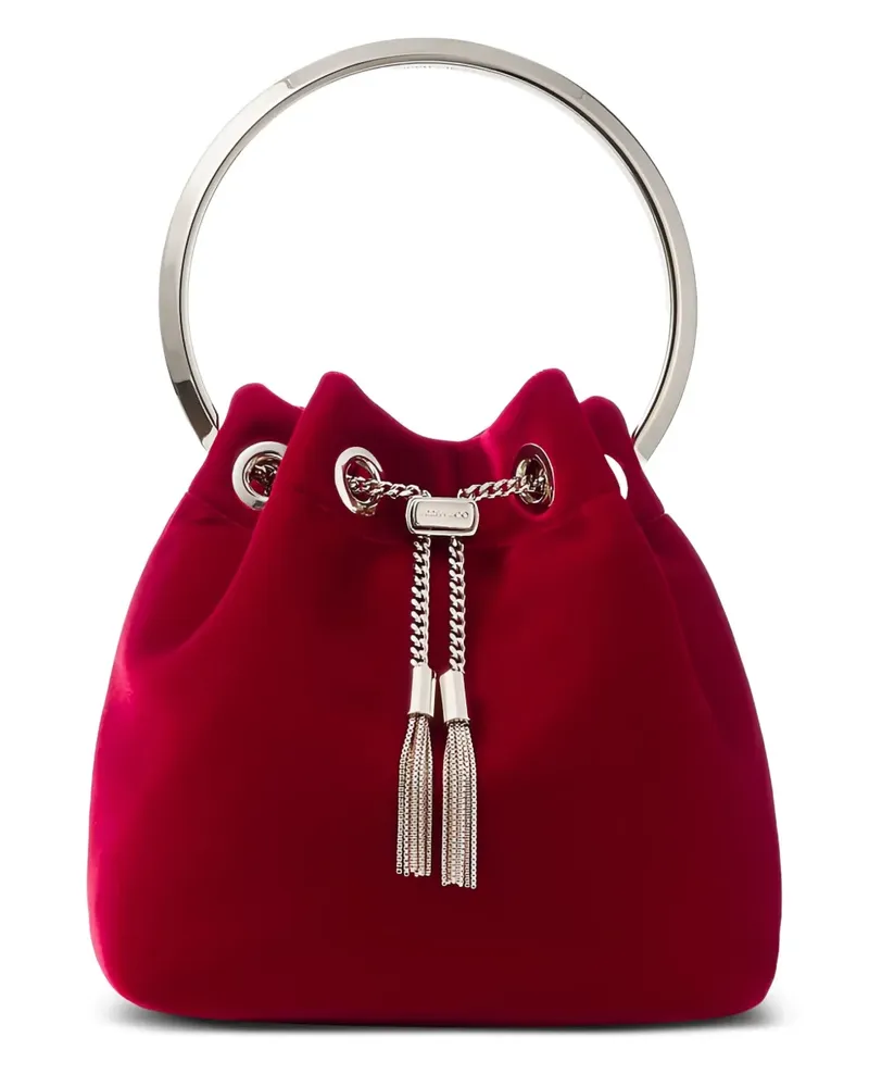 Jimmy Choo Bon Bon Beuteltasche mit Ring - Rot Rot