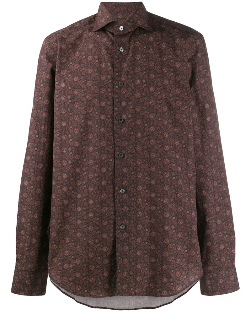 Dell'oglio Gepunktetes Hemd - Violett Violett