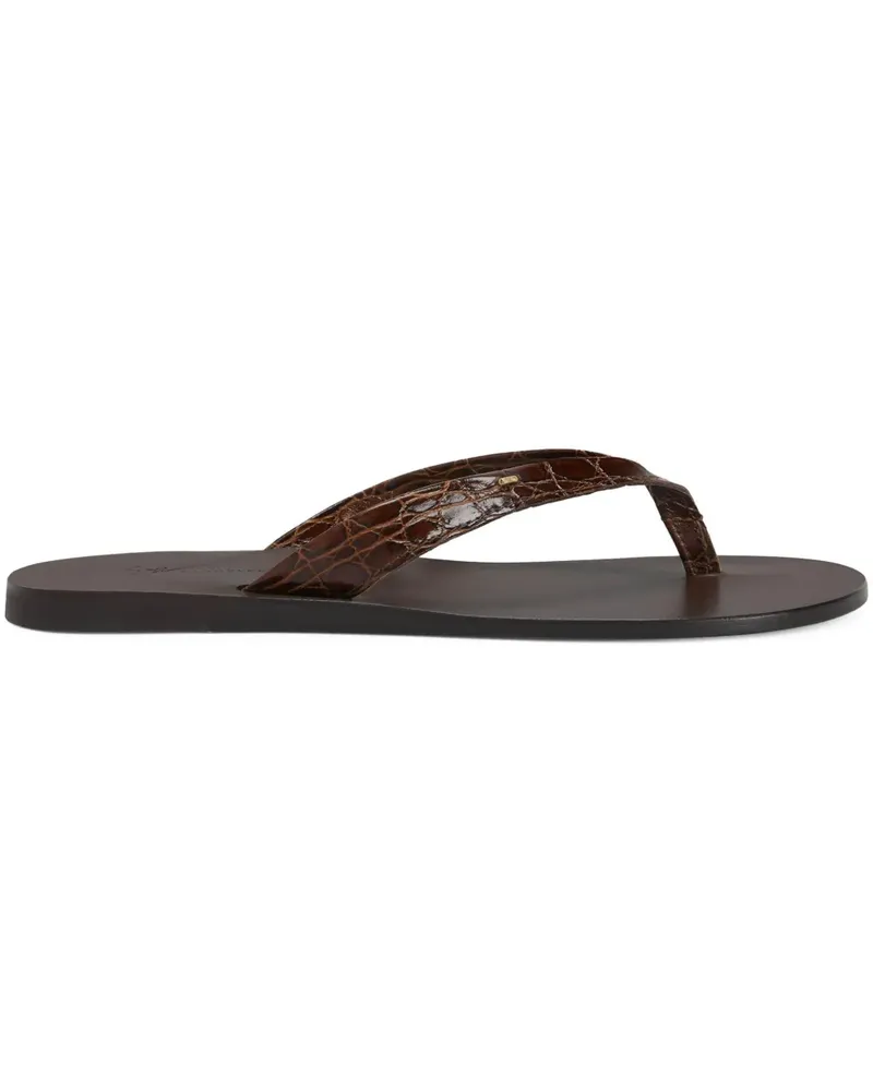 Giuseppe Zanotti Philemon Flip-Flops - Braun Braun