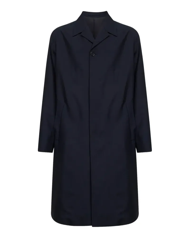 Jil Sander Geknöpfter Mantel mit Revers - Blau Blau