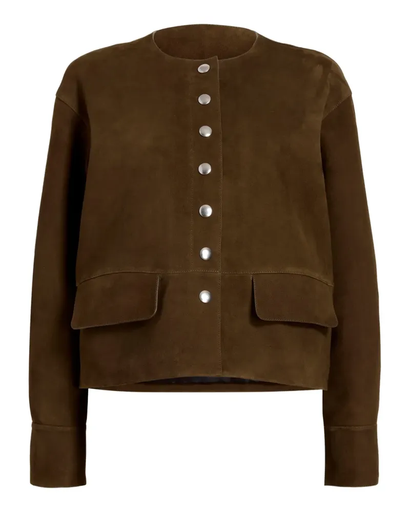 Proenza Schouler Geknöpfte Wildlederjacke - Braun Braun