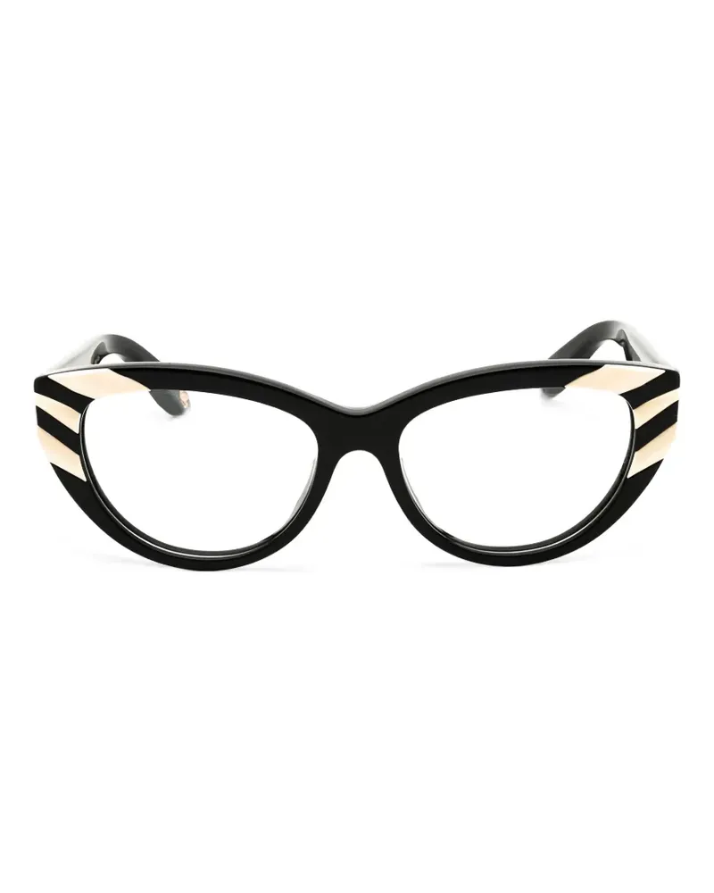 Roberto Cavalli Klassische Cat-Eye-Brille - Schwarz Schwarz