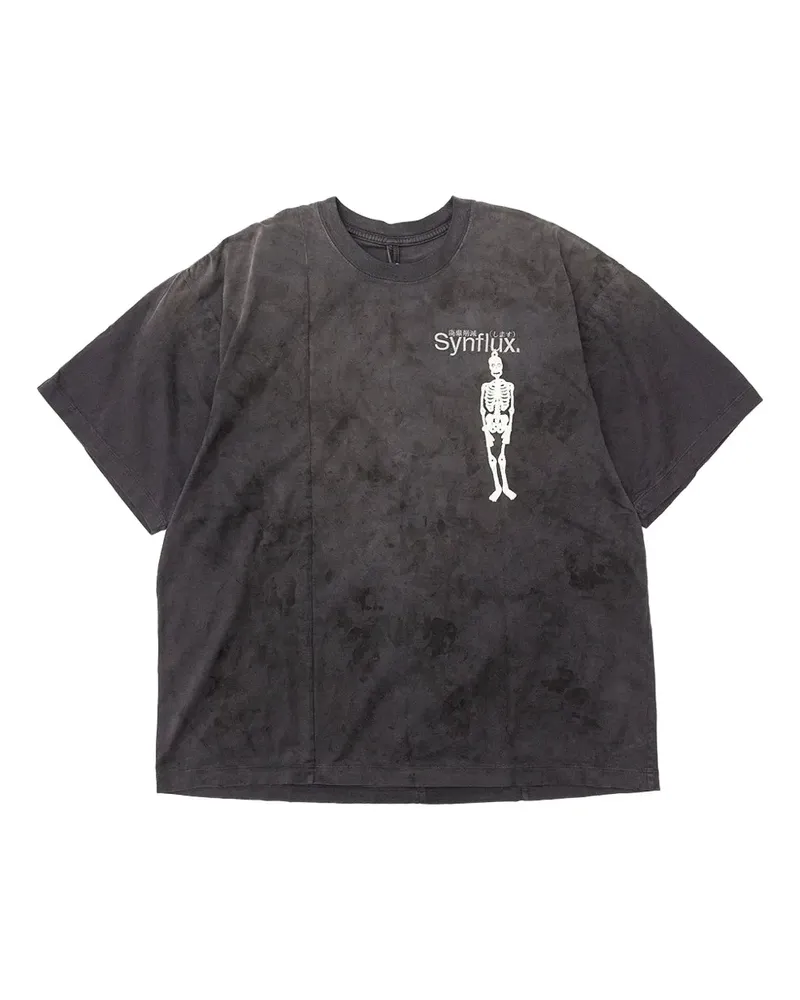 Doublet T-Shirt mit Skelett-Print - Schwarz Schwarz