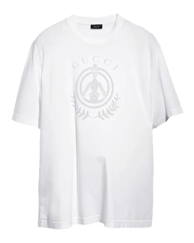 Gucci T-Shirt mit Logo-Print - Weiß Weiß