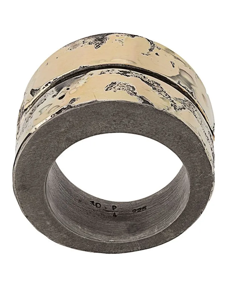 Parts Of Four 18kt 'Crevice' Goldring Gold