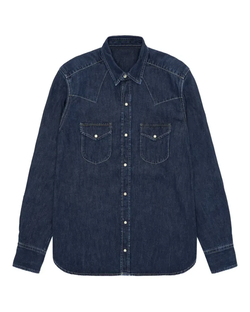 Fortela flap-pocket shirt - Blau Blau