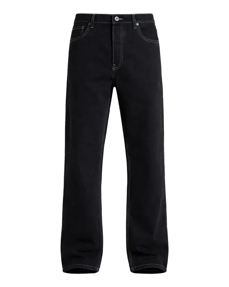 OFF-WHITE contrast-stitch jeans - Schwarz Schwarz