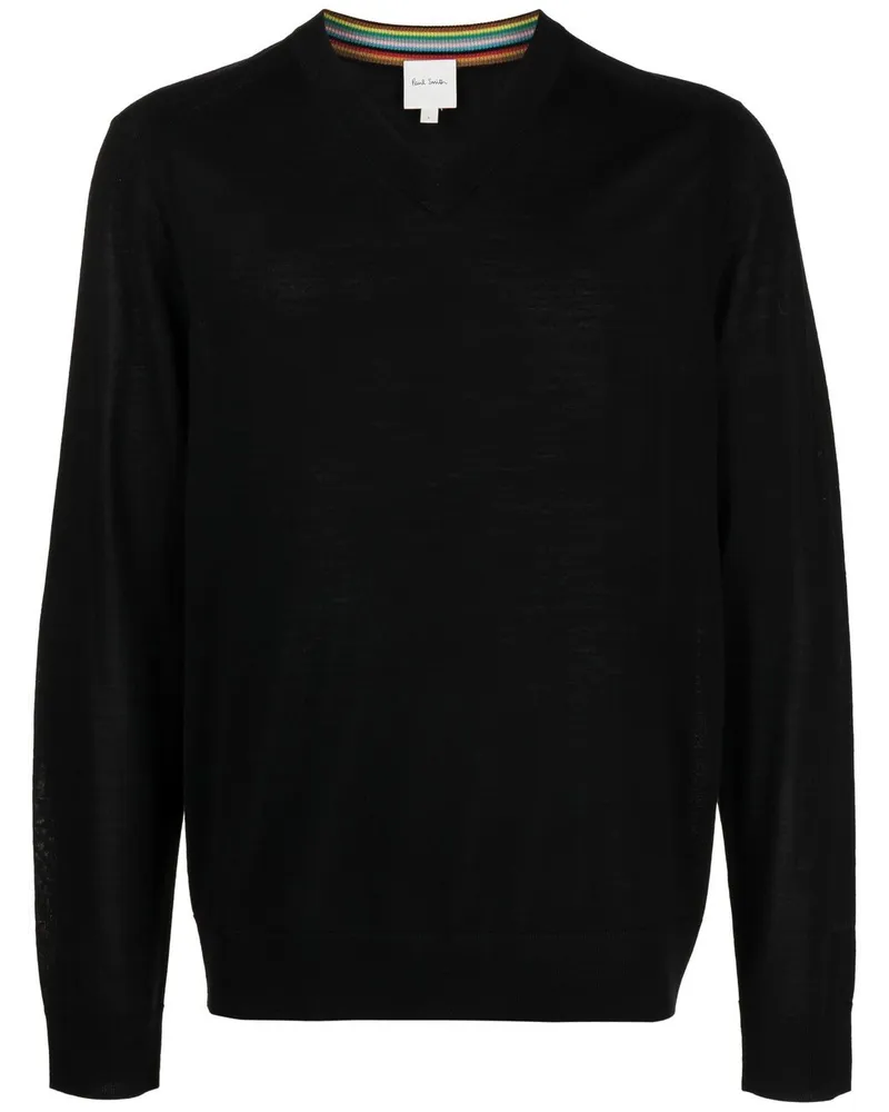 Paul Smith Pullover mit V-Ausschnitt - Schwarz Schwarz