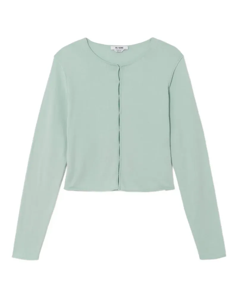 RE/DONE The Sol crew-neck cardigan - Grün Grün