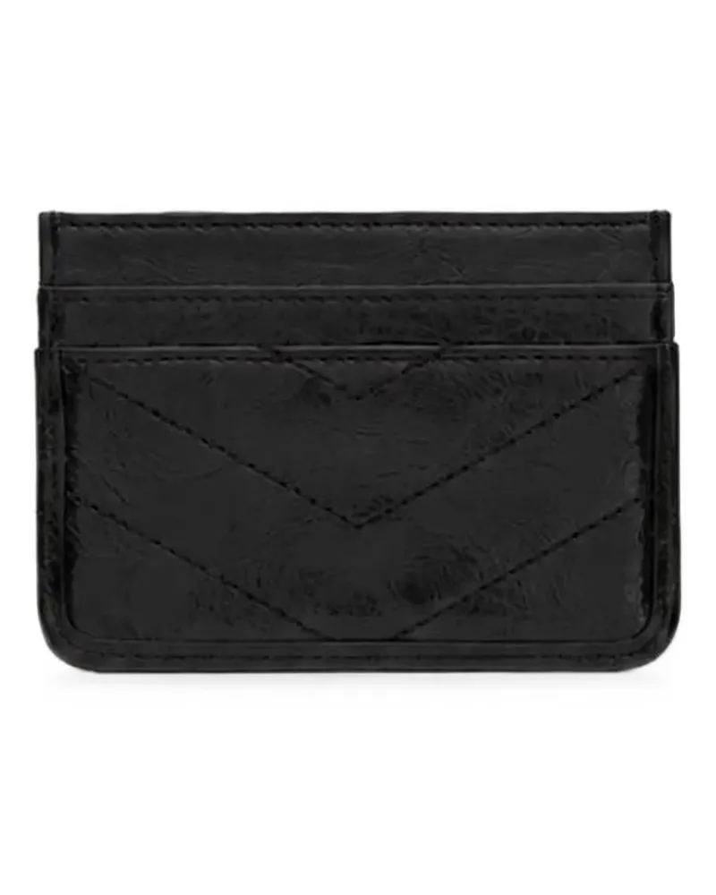 Saint Laurent Niki quilted leather card case - Schwarz Schwarz