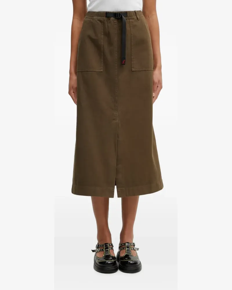 GRAMICCI belted A-line midi skirt - Braun Braun