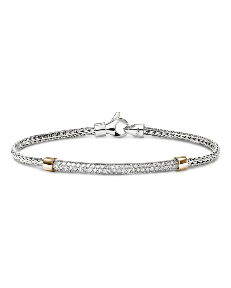 John Hardy Geflochtenes Kettenarmband - Silber Silber