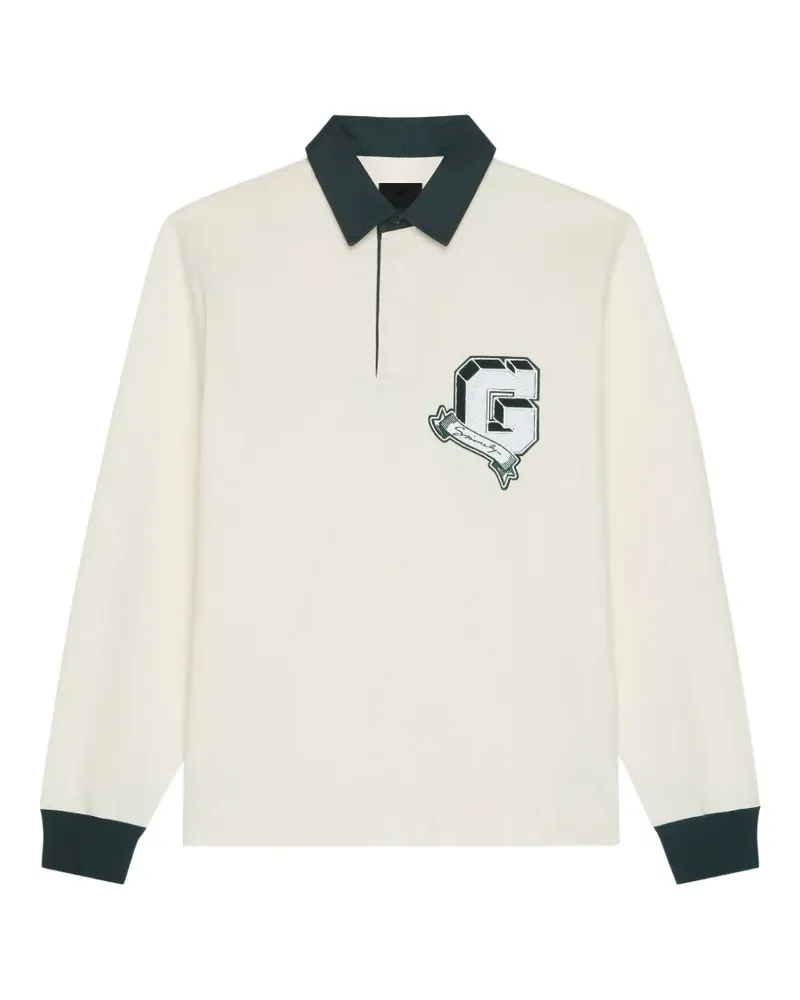 Givenchy College Poloshirt aus Baumwolle - Weiß Weiß