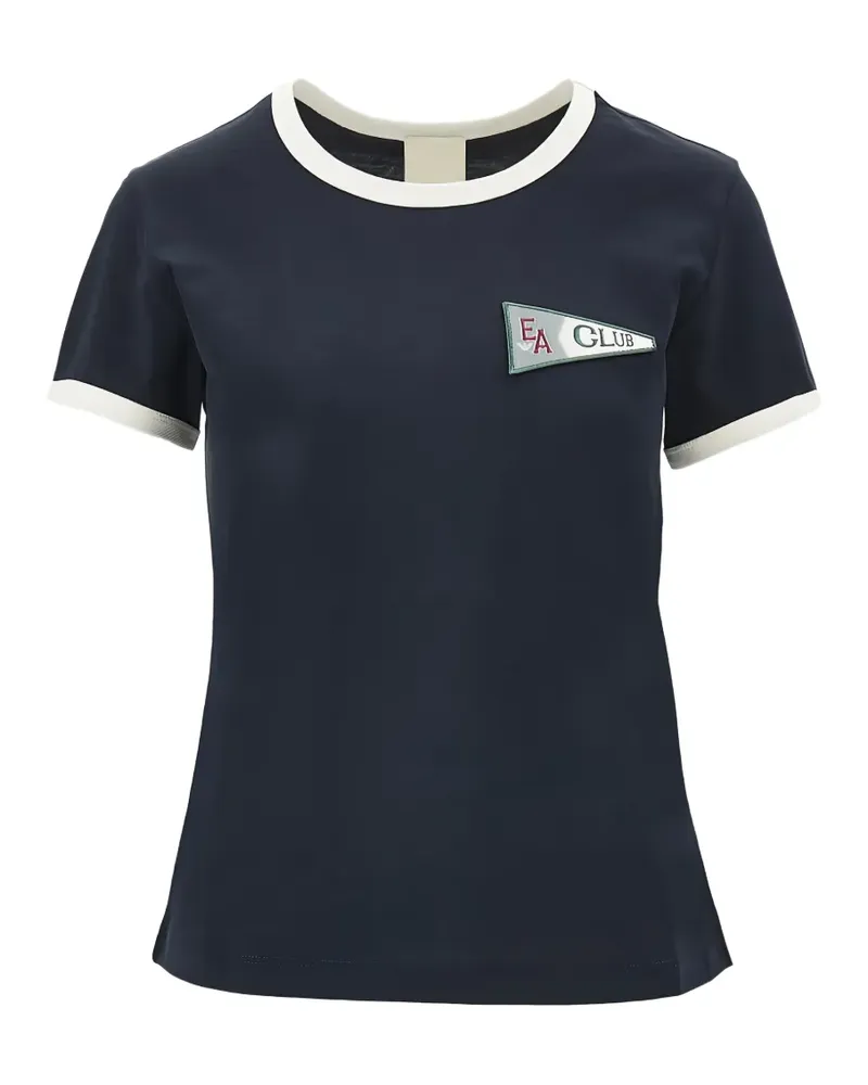 Emporio Armani patch T-shirt - Blau Blau