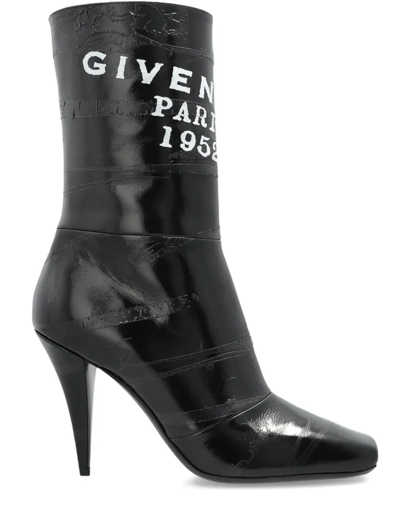Givenchy Stiefel mit Logo-Print - Schwarz Schwarz