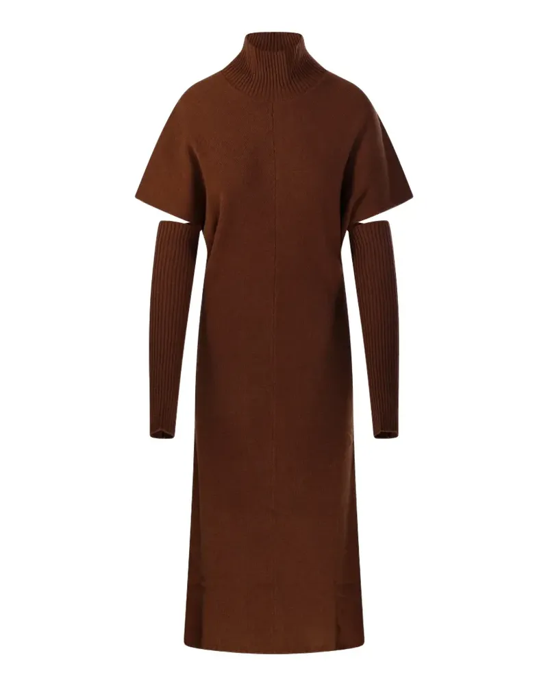 Federica Tosi cut-out high-neck midi dress - Braun Braun