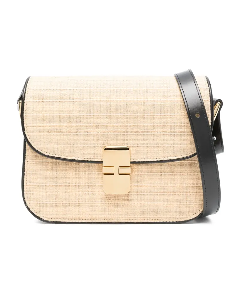 A.P.C. Kleine Grace Schultertasche - Nude Nude