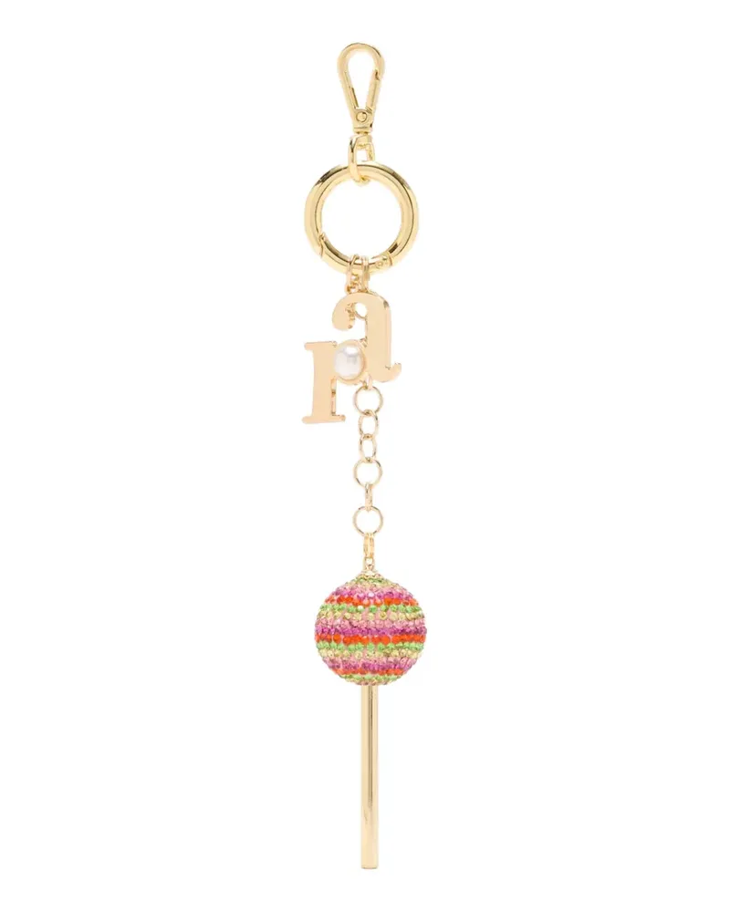 Rosantica charm keyring - Gold Gold