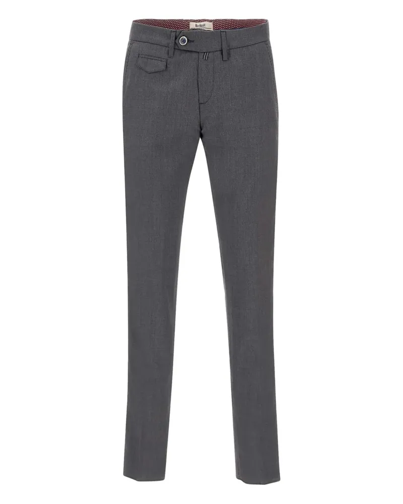 Re-HasH flap-pockets tapered trousers - Grau Grau