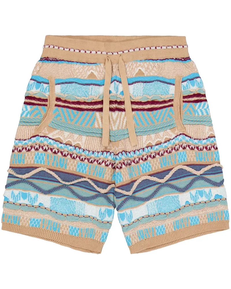 Laneus Jacquard-Shorts - Nude Nude