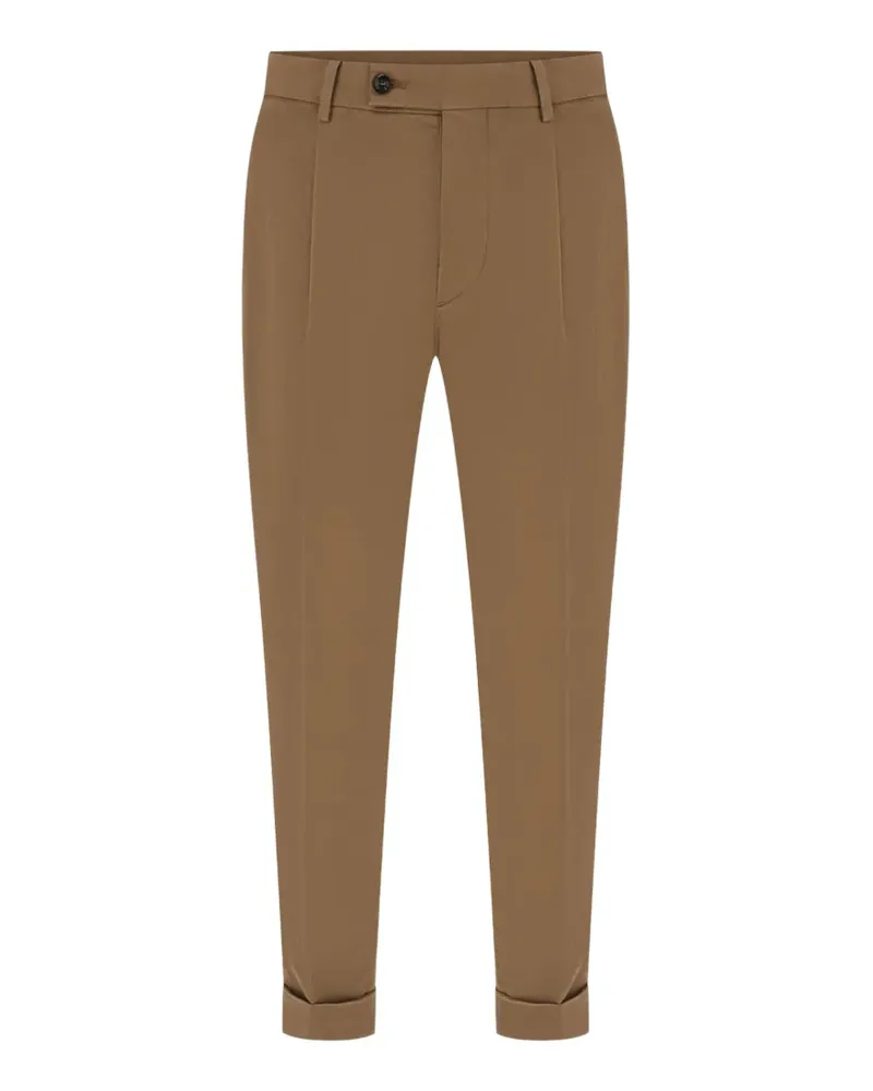 Numero 00 pleated turn-up trousers - Braun Braun