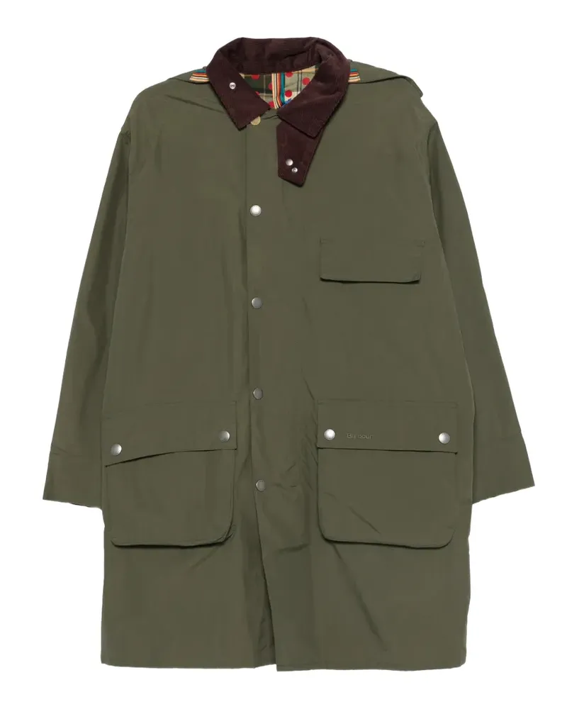 Barbour x Paul Smith Kapuzenjacke mit Klappentasche - Grün Grün