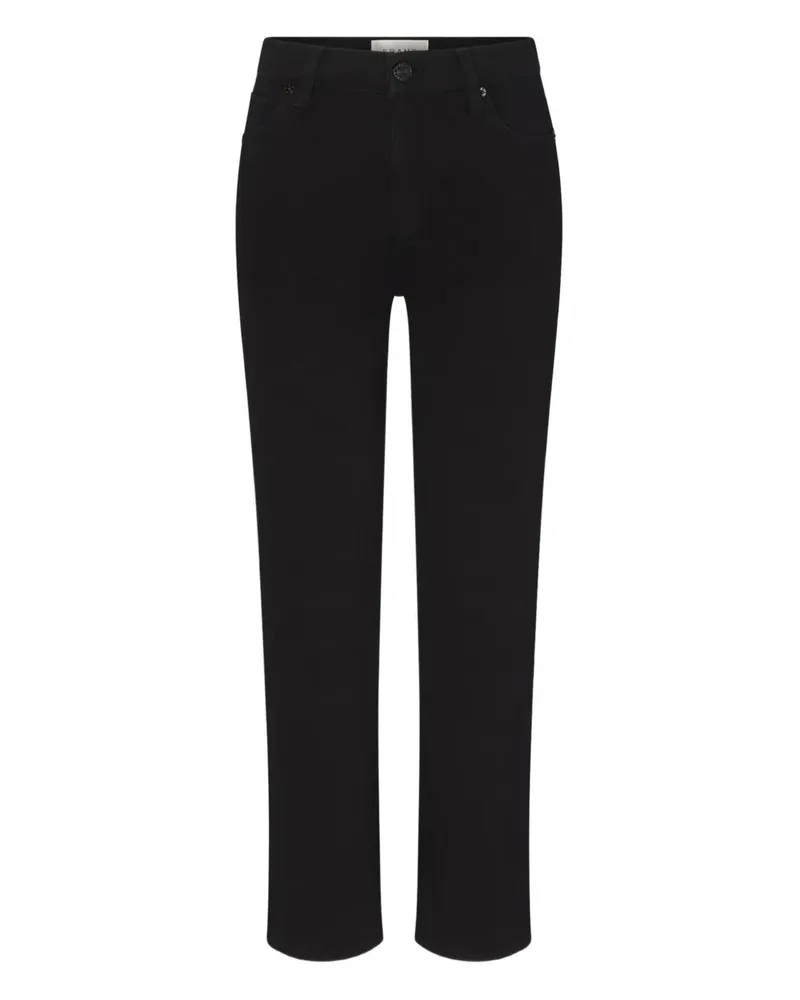 Frame Denim Jeans mit Knopfverschluss - Schwarz Schwarz