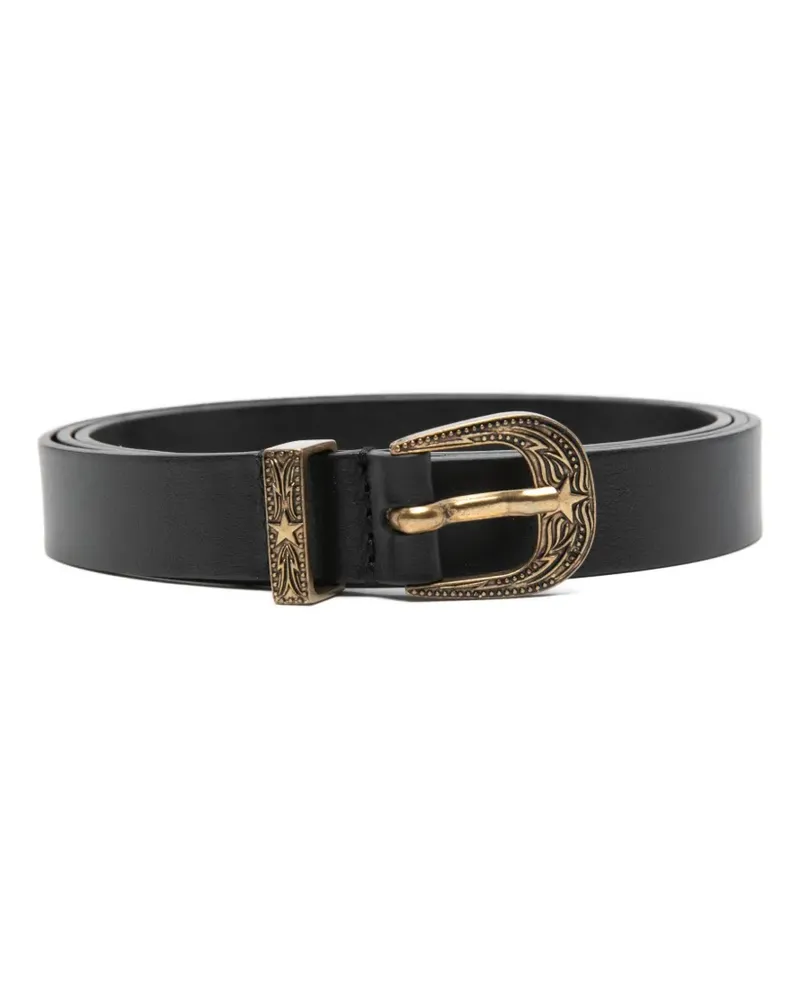 Dondup star-detail buckle belt - Schwarz Schwarz
