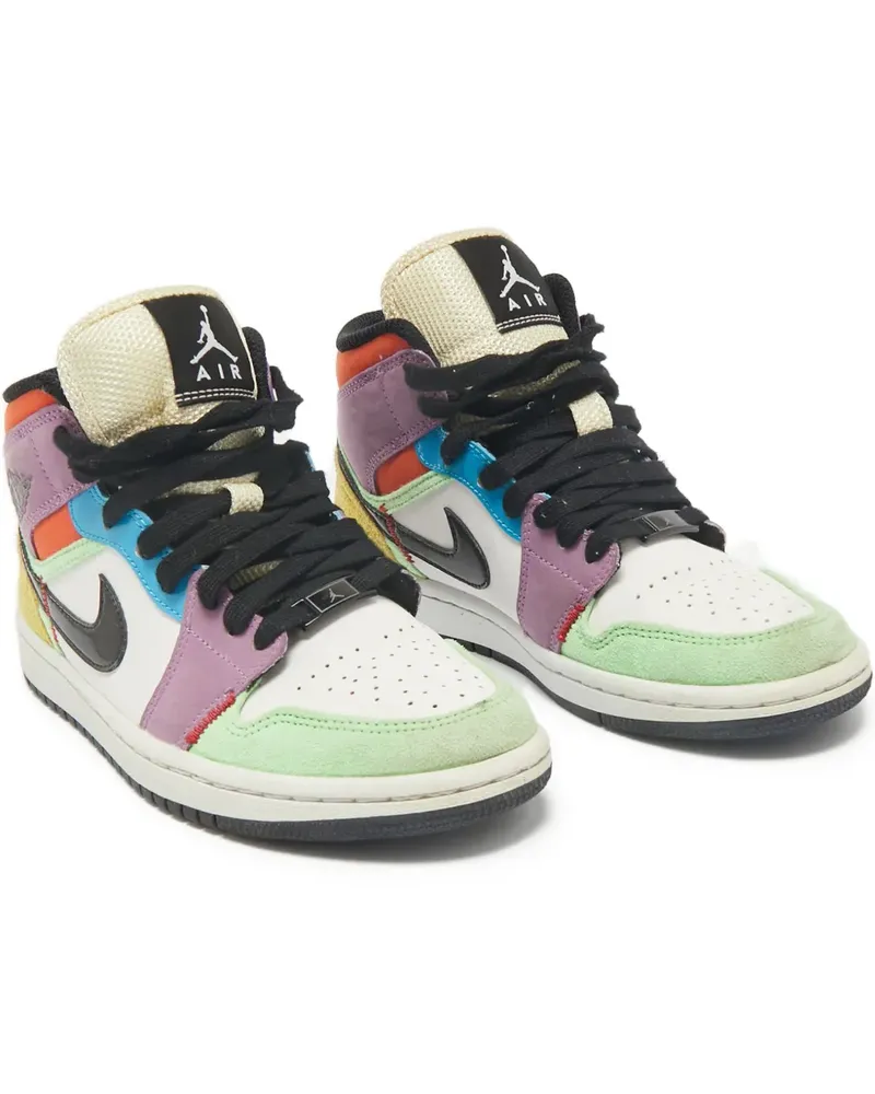 Jordan Air  1 Mid SE Sneakers - Weiß Weiß