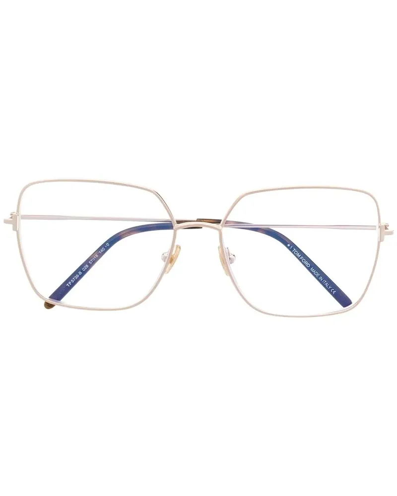 Tom Ford Brille mit geometrischem Gestell - Gold Gold