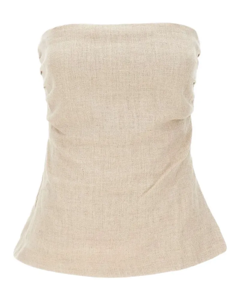 Faithfull The Brand Trägerloses Top - Nude Nude