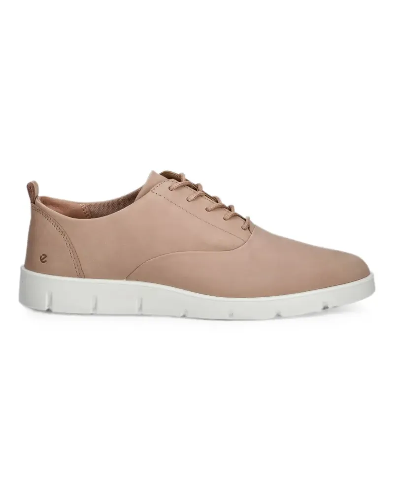 Ecco lace-up leather sneakers - Nude Nude