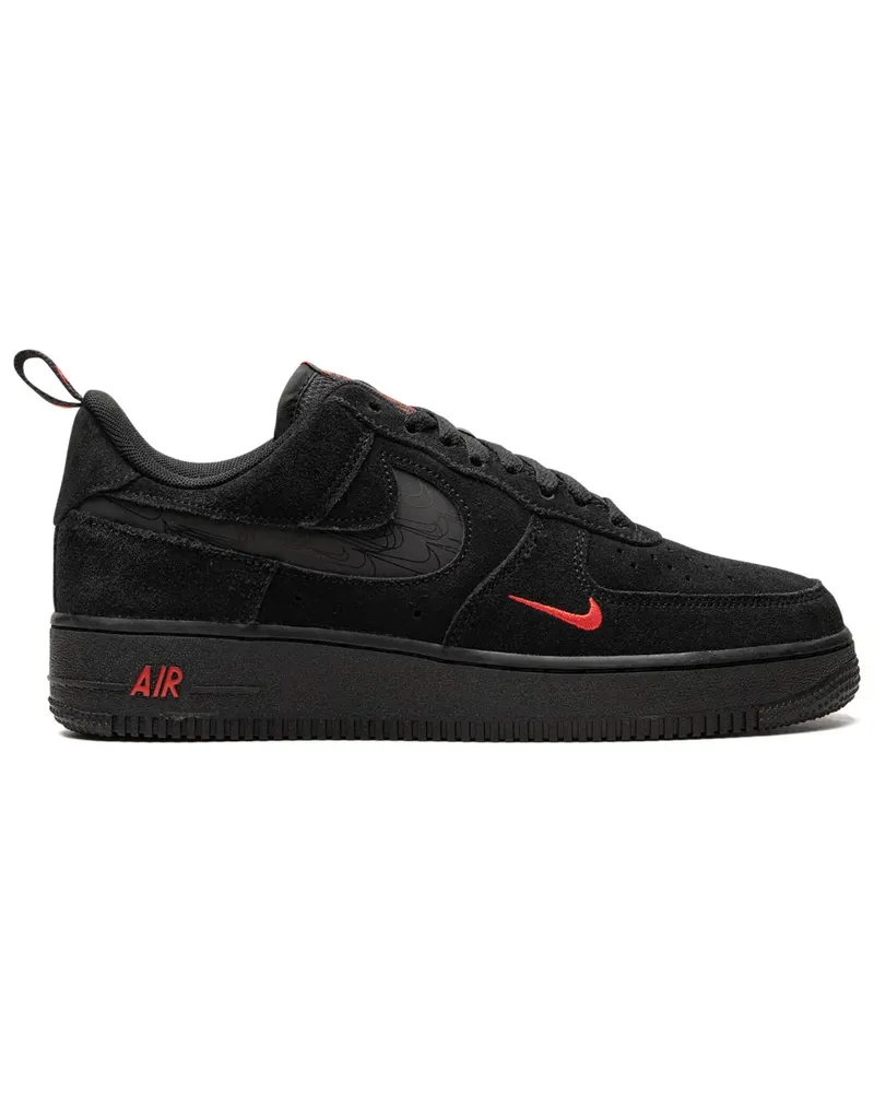Nike Air Force 1 Low Multi Swoosh Black/Crimson Sneakers - Schwarz Schwarz
