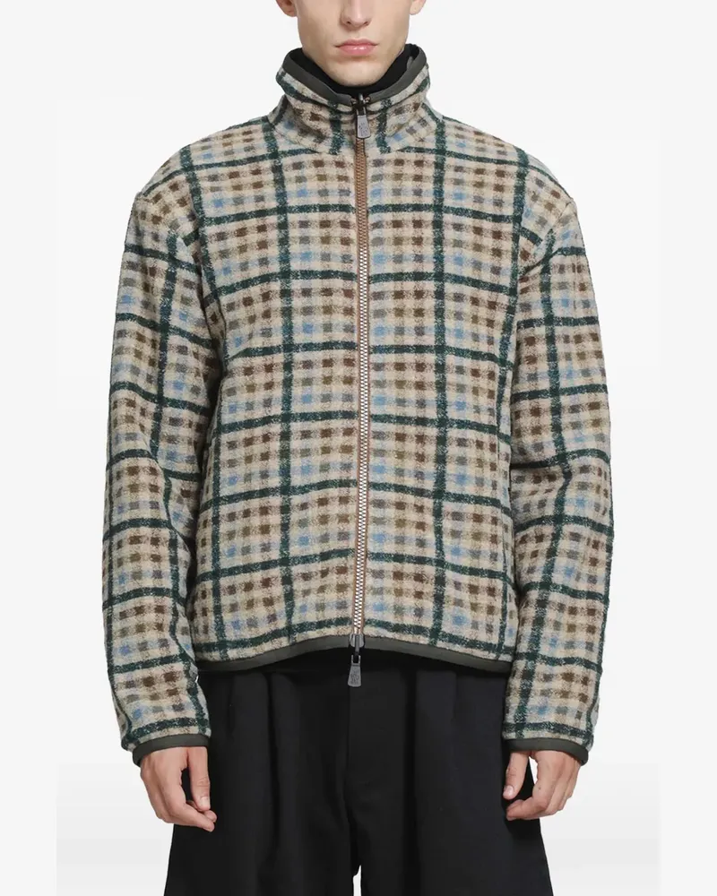 Moncler Teddy reversible zip-Up sweatshirt - Nude Nude