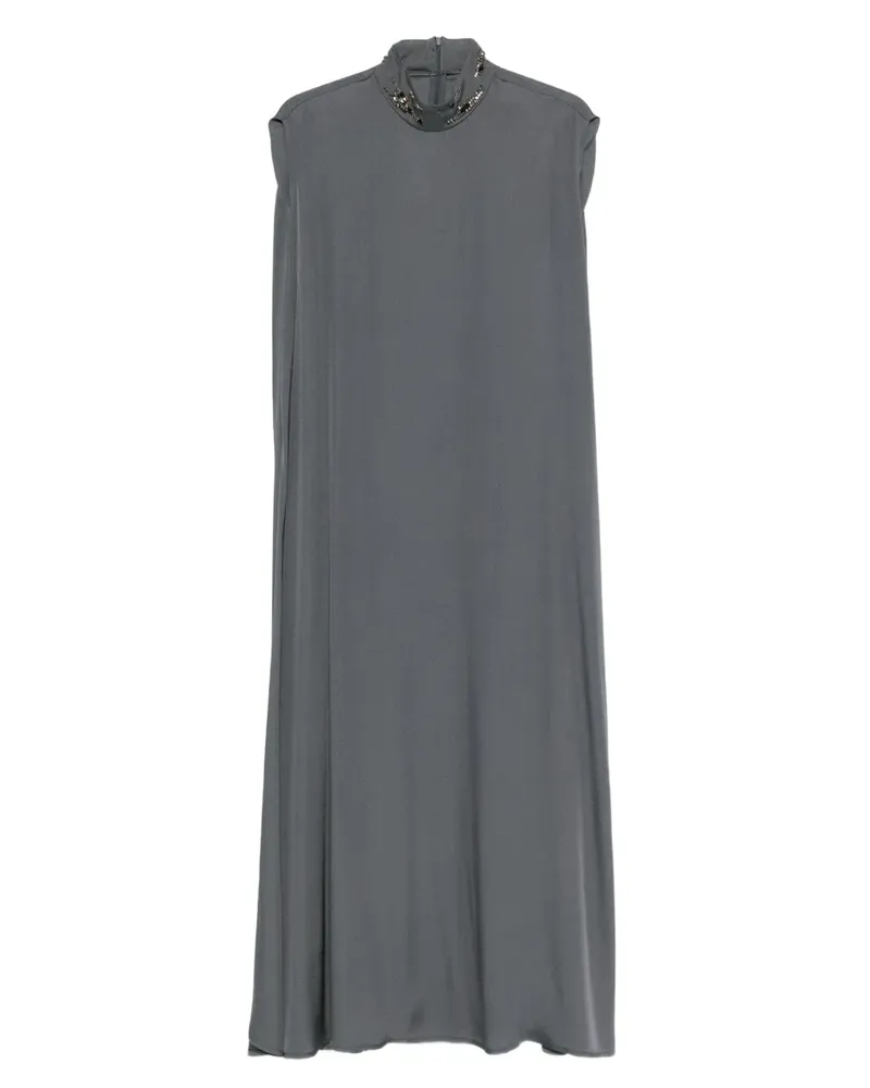 Fabiana Filippi Kleid mit hohem Kragen - Grau Grau