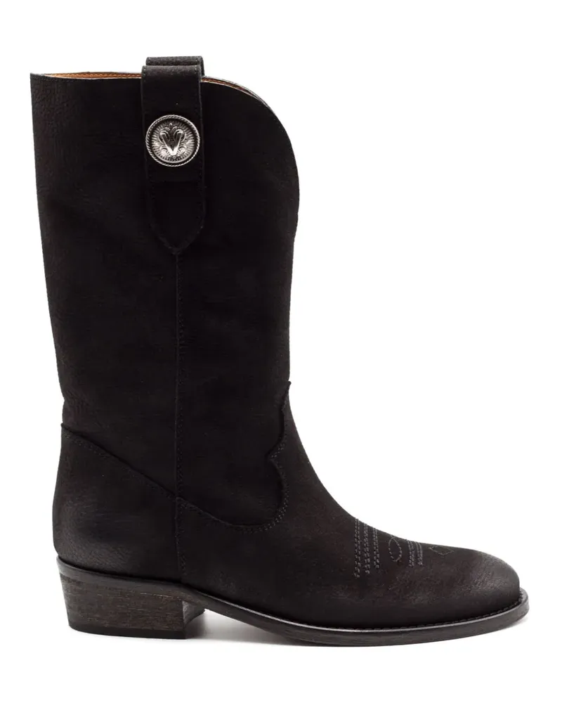 Via Roma 15 Stiefel mit Stickerei - Schwarz Schwarz