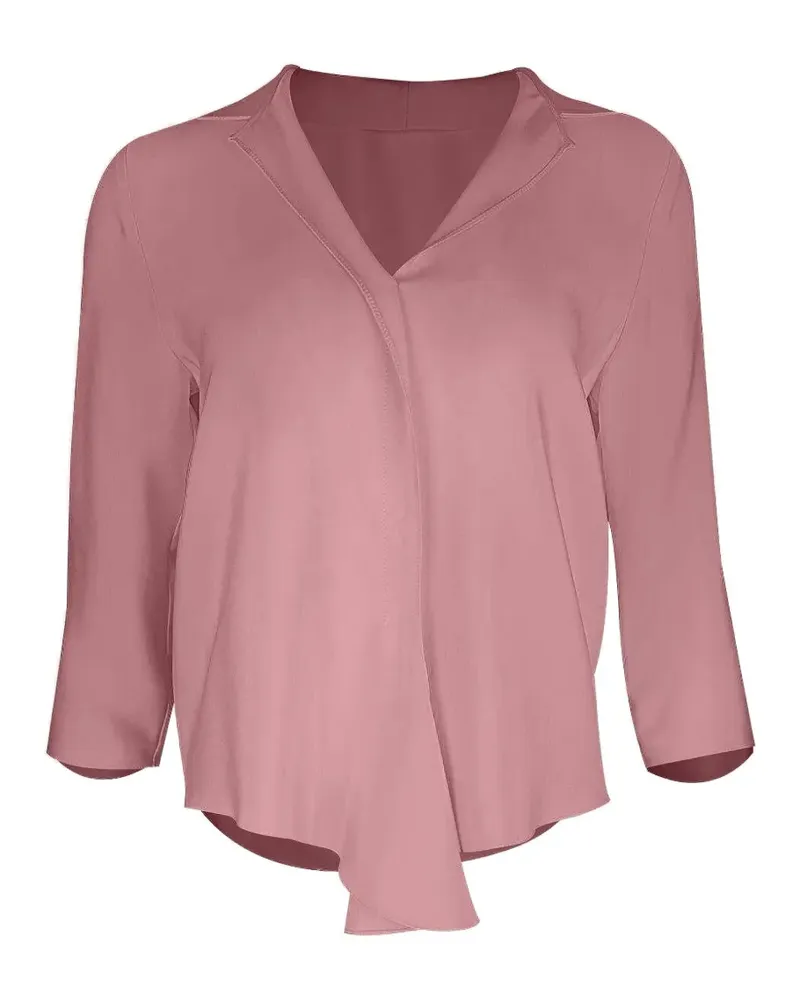 Peter Cohen Drapierte Frolic Bluse - Rosa Rosa